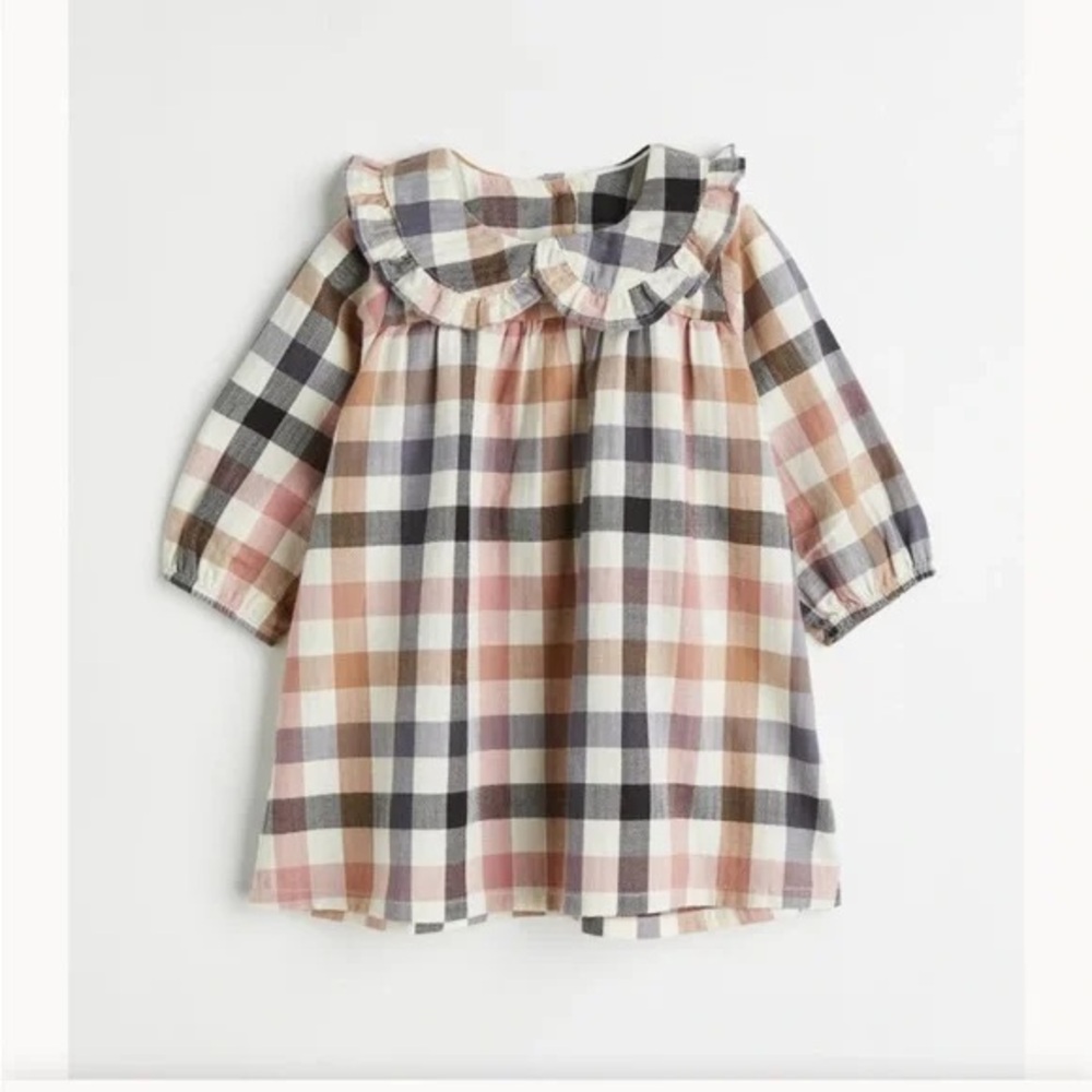 EUC H&M Plaid Toddler Girls Dress
